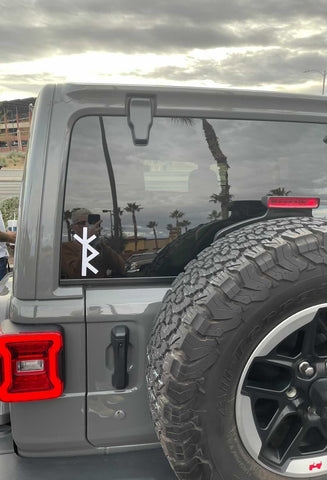 Image of Safe travels bindrune decal