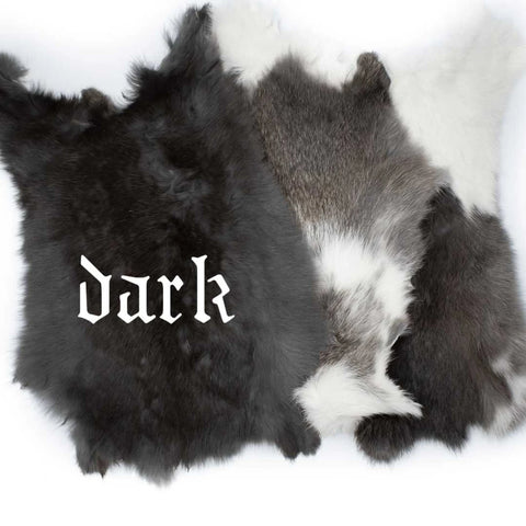 Image of Hand-Painted Freya Bindrune Rabbit Hide Altar Cloth