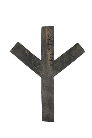 Image of algiz rune wall hanger for home protection