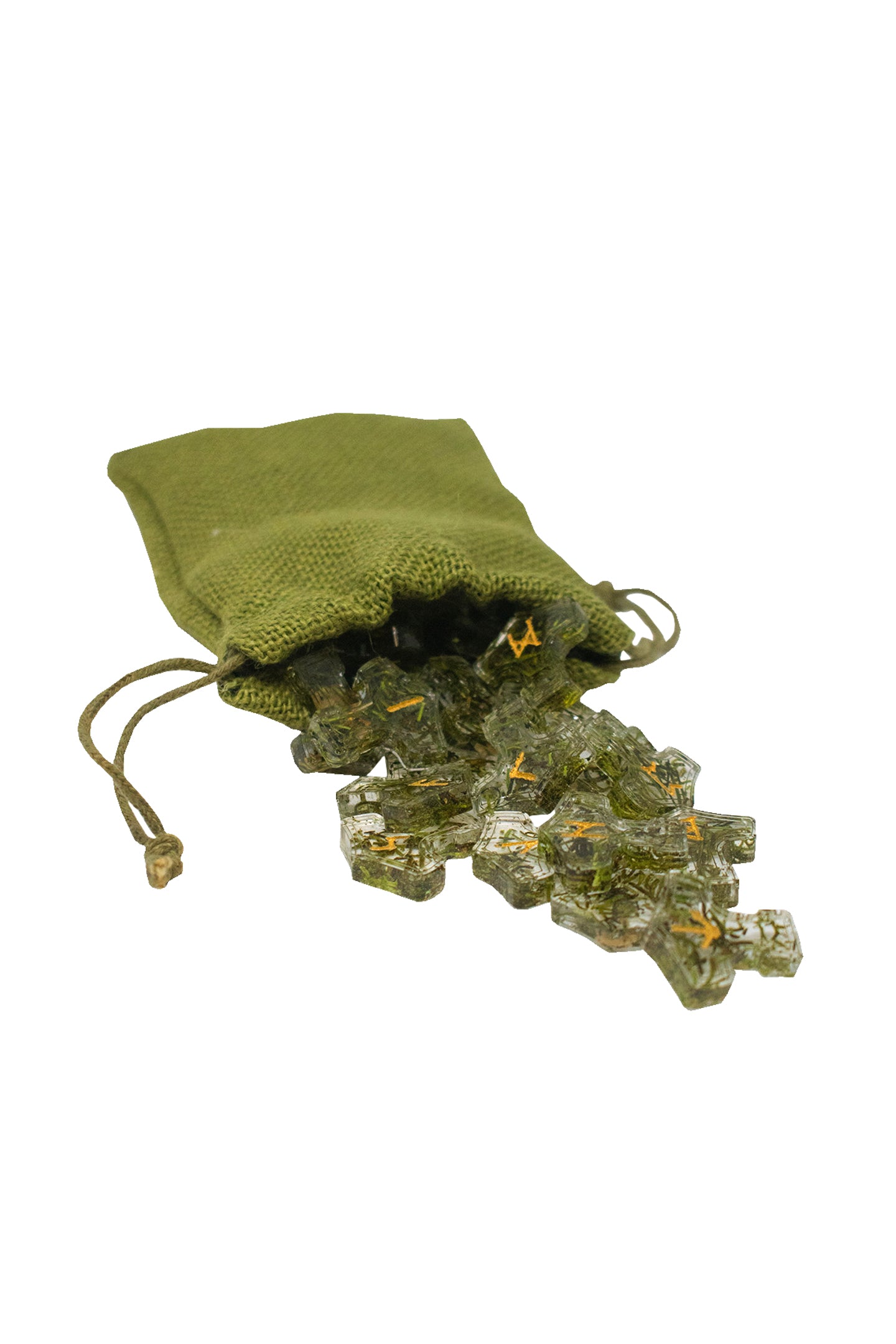 mossy mjolnir elder futhark rune set