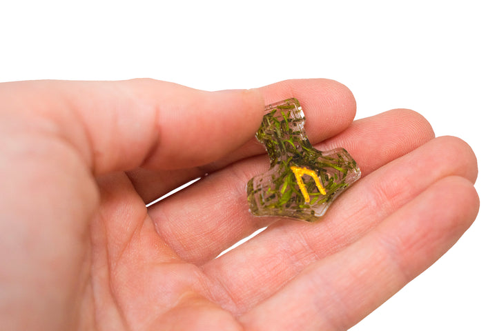 mossy mjolnir elder futhark rune set