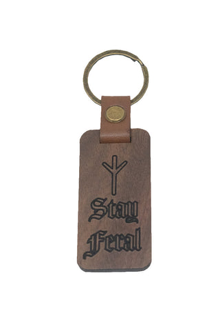 Image of stay feral keychain