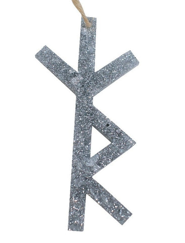 Safe travels bindrune talisman - rear view mirror hanger, keychain or necklace