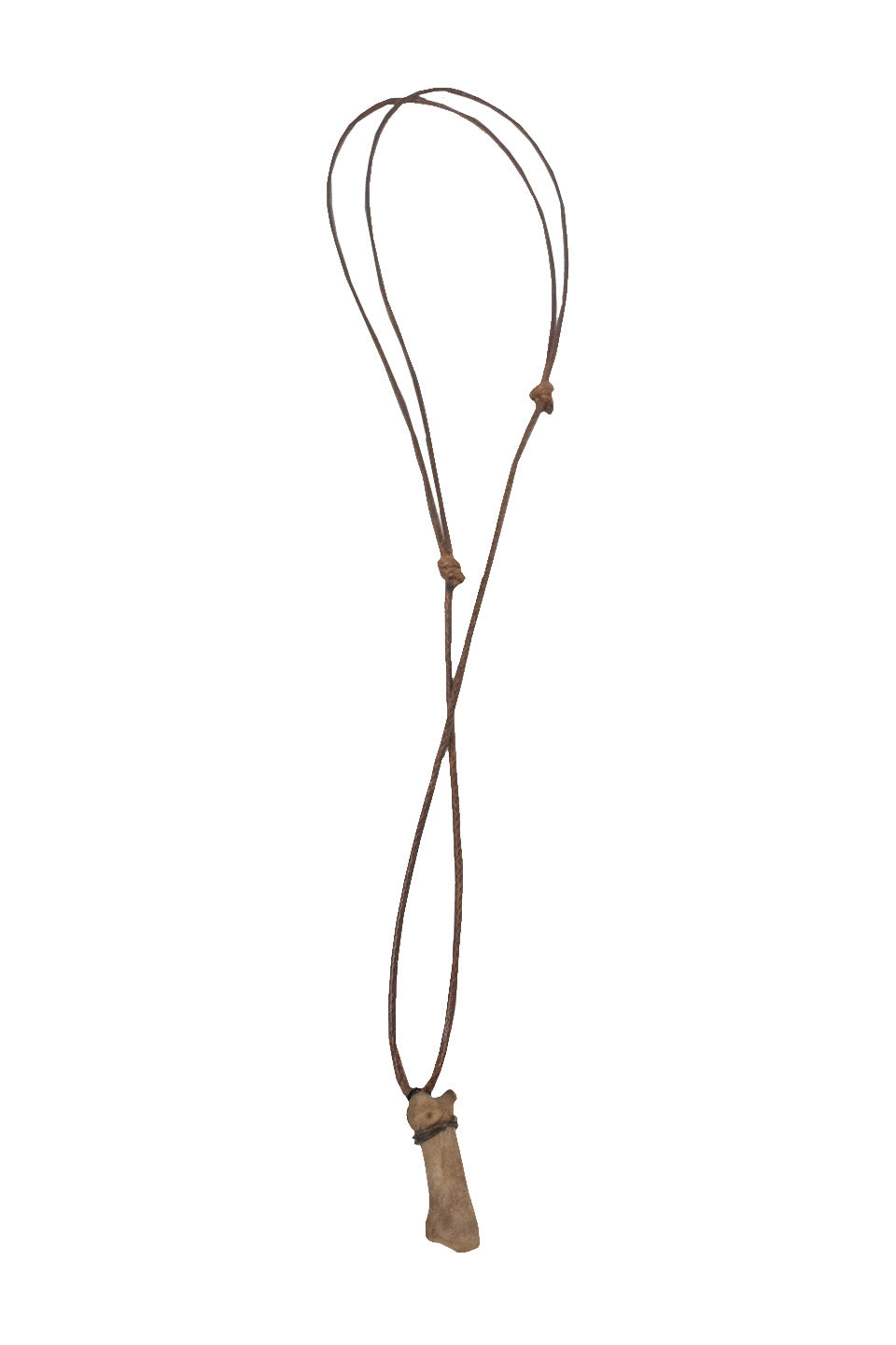 gray wolf bone necklace