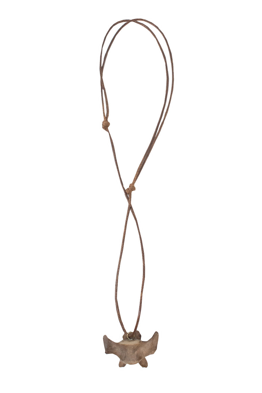 gray wolf bone necklace