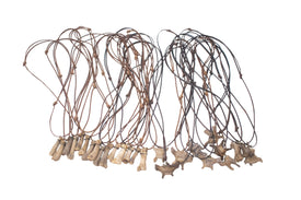 gray wolf bone necklace
