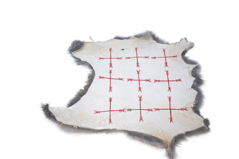 Image of Ward off negative forces sigil - rabbit hide altar cloth