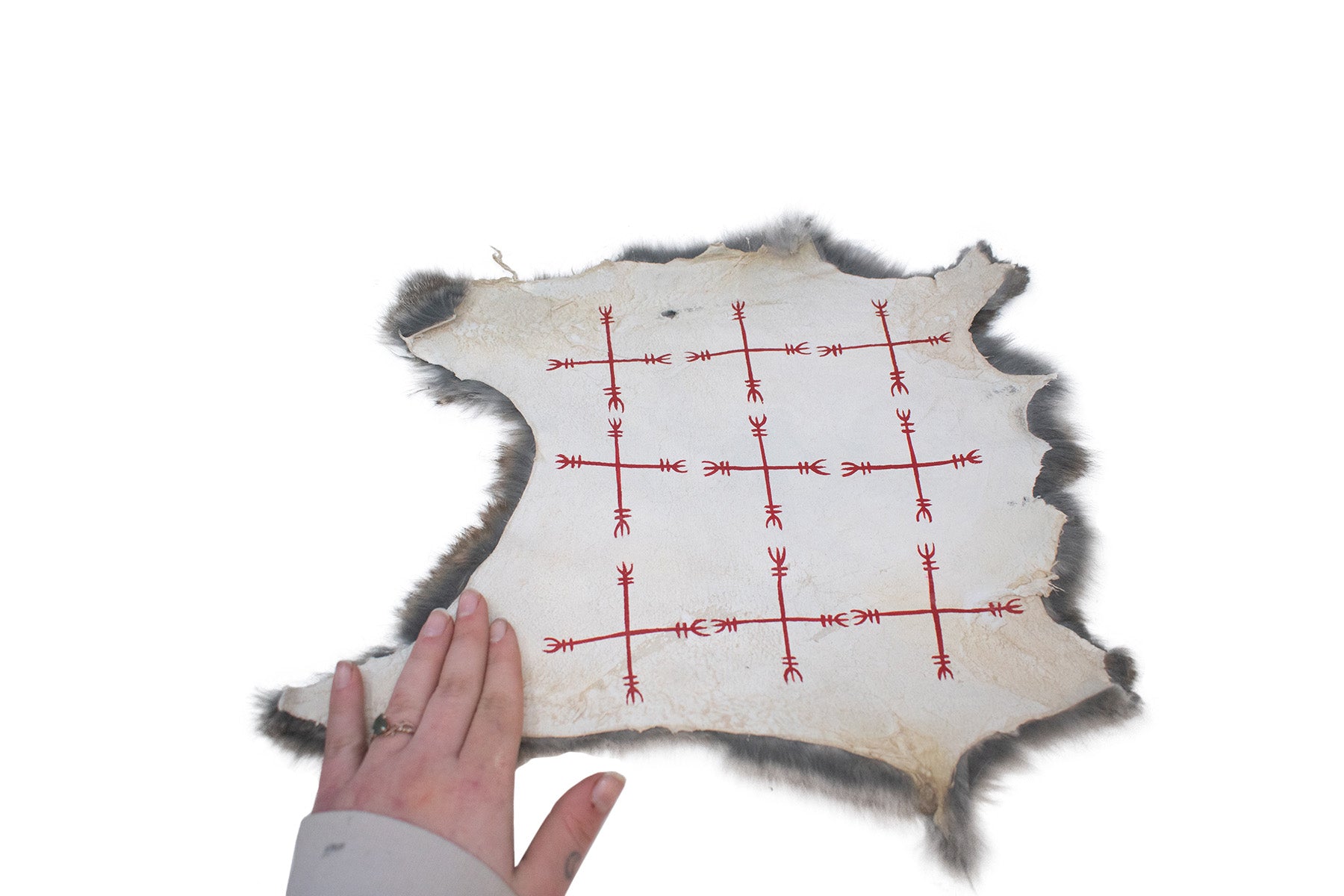 Ward off negative forces sigil - rabbit hide altar cloth