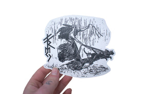 goddess Freya die cut sticker