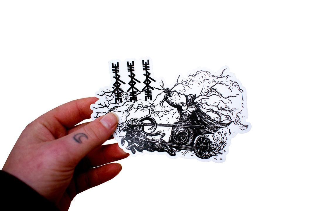 Thor die cut sticker