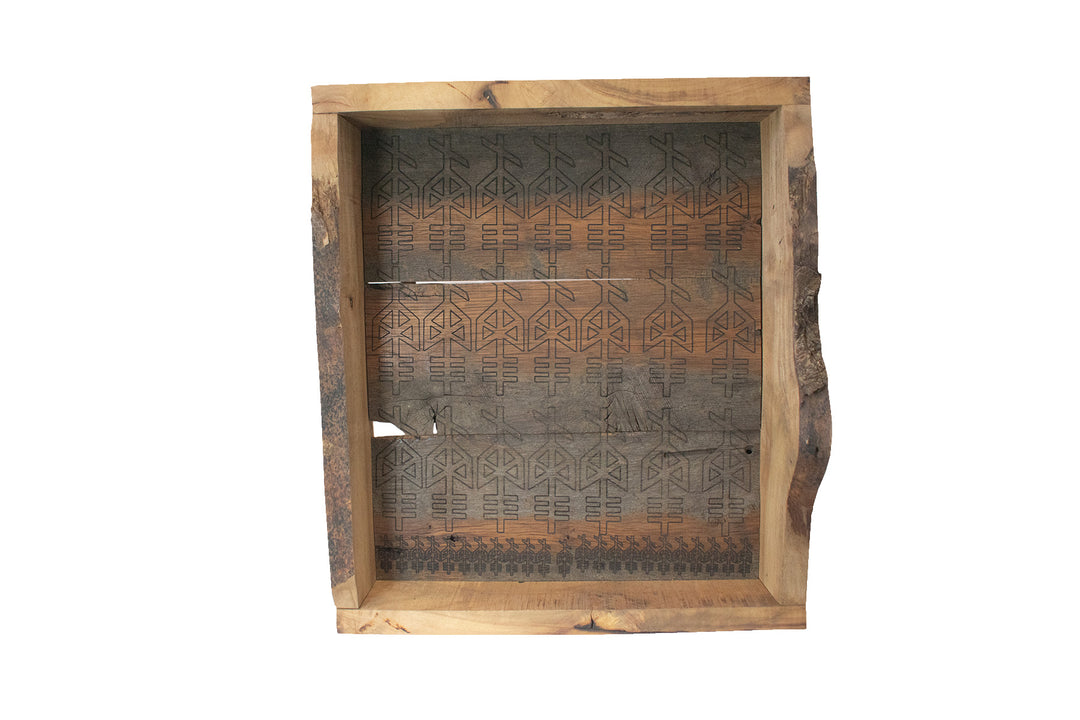 Odin bindrune antique altar shelf