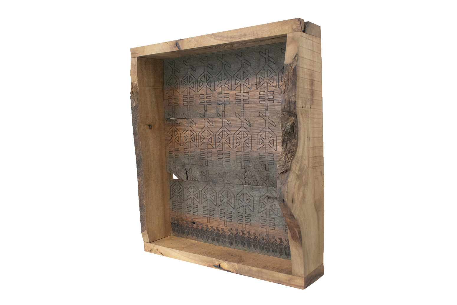 Odin bindrune antique altar shelf