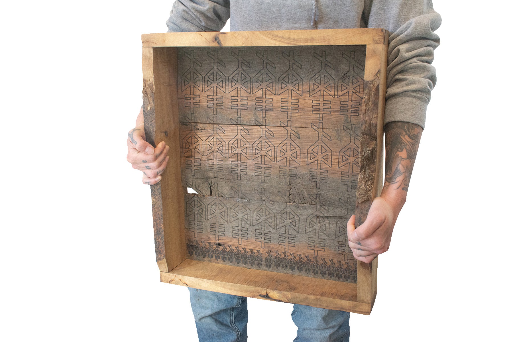 Odin bindrune antique altar shelf