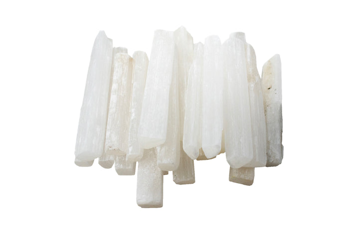 Rough-Cut Selenite Crystal — Crystal for Protection, Peace & Ritual Use