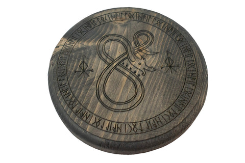 Image of loki bindrune circle incense dish