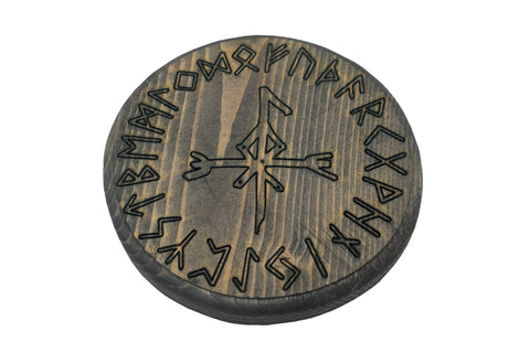 Image of loki bindrune circle incense dish