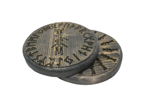 Image of Thor bindrune circle incense dish