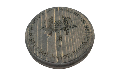 Image of Odin bindrune circle incense dish