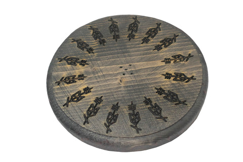 Image of Odin bindrune circle incense dish