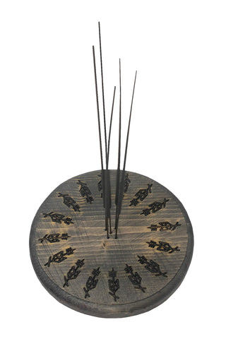 Image of Odin bindrune circle incense dish