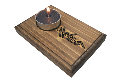 Image of Freya bindrune tealight candle holder