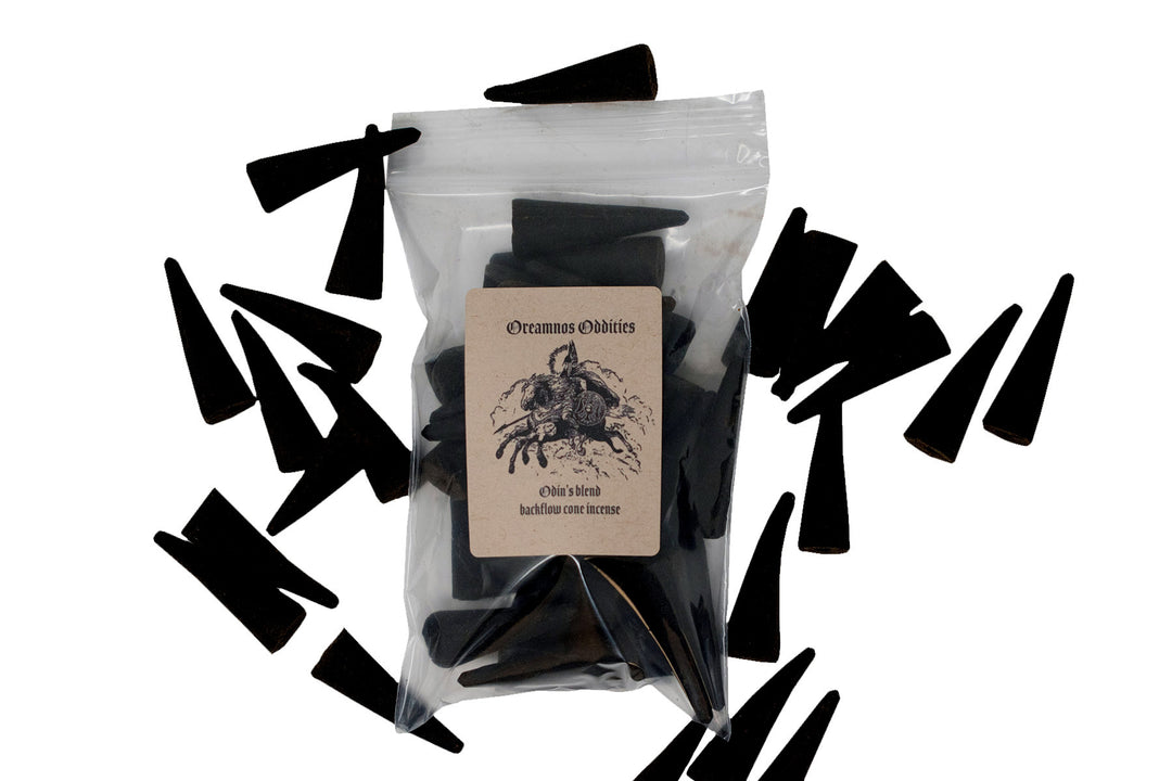 Norse god back flow cone incense