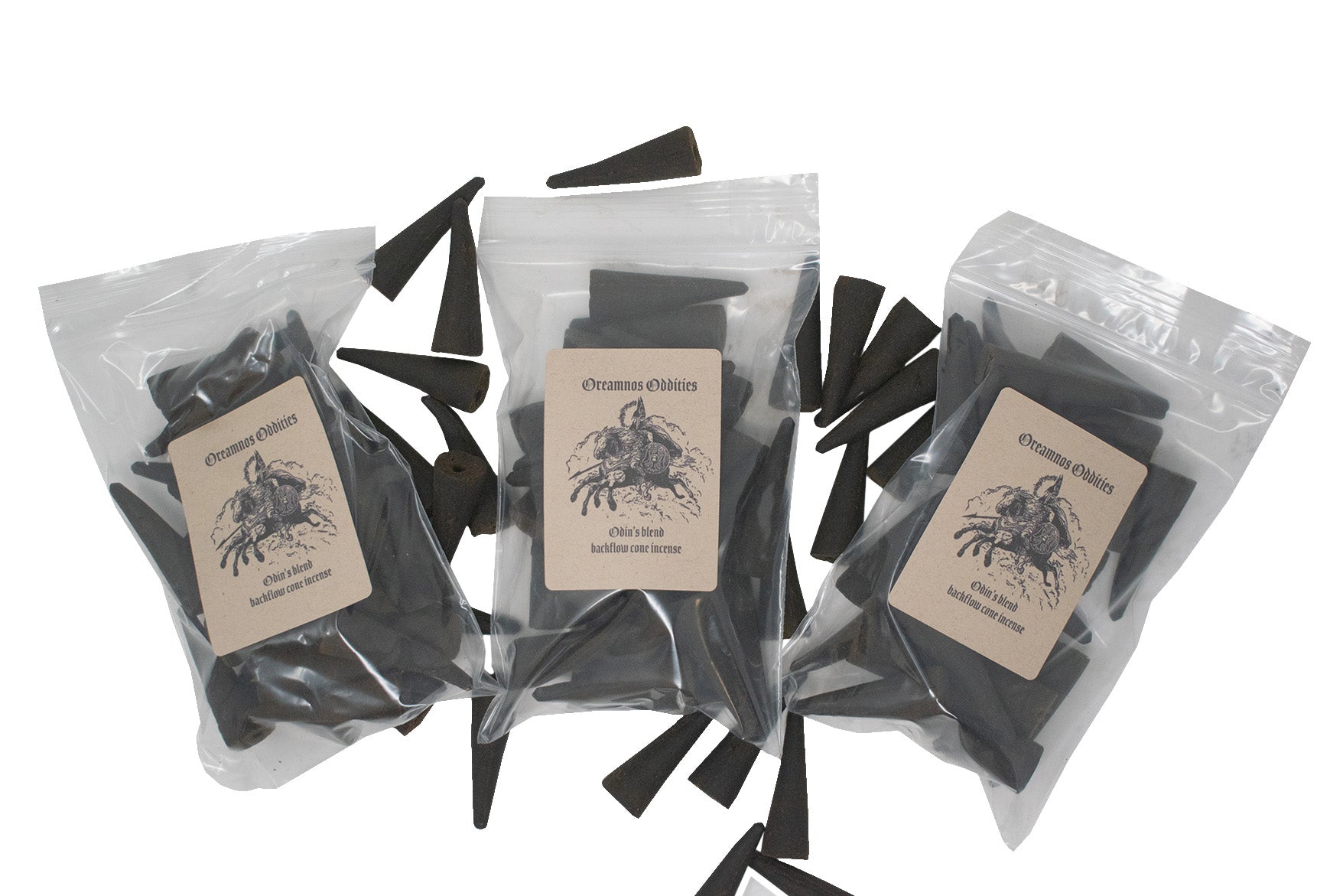 Odin's blend back flow cone incense