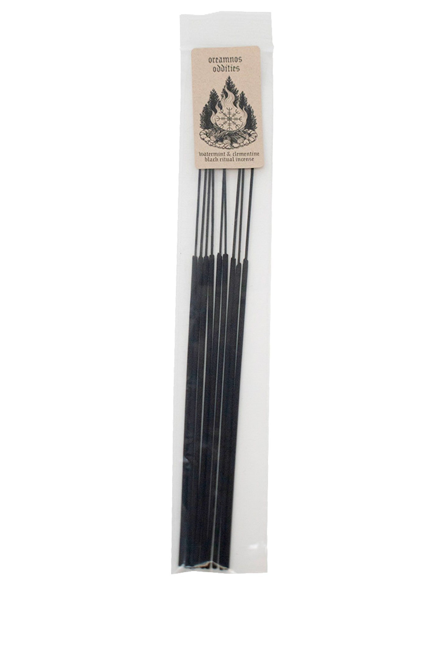 Black ritual bindrune incense