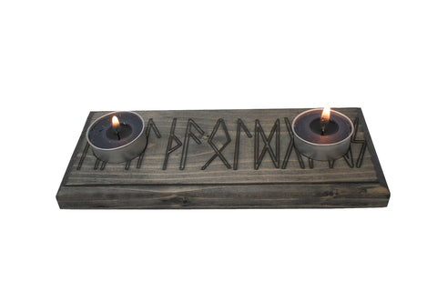 Image of hail the old gods tealight candle holder