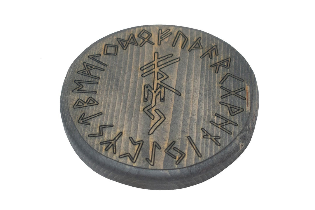 Freya bindrune circle incense dish