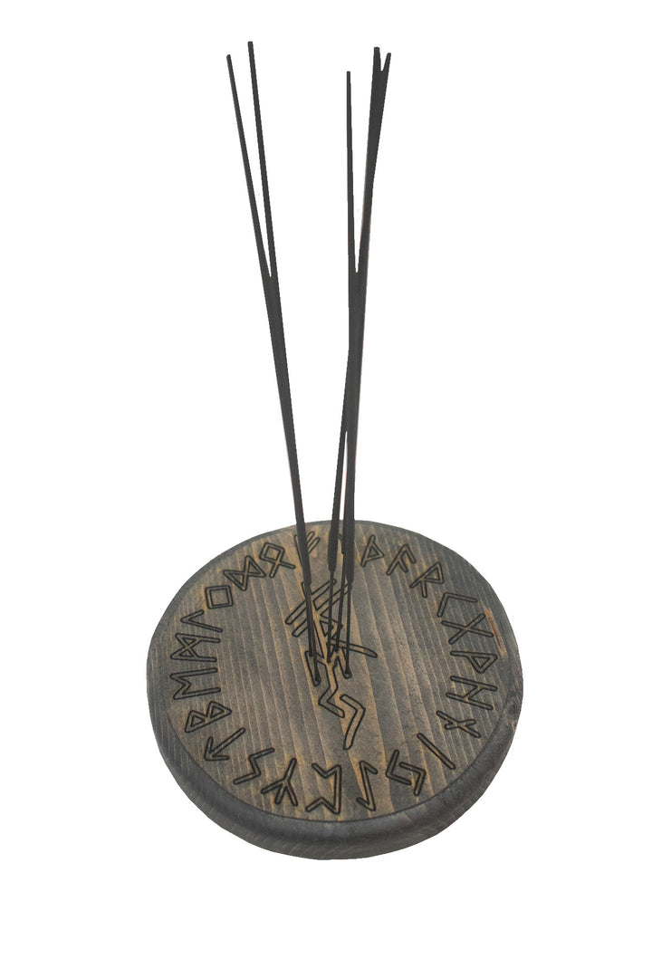 Freya bindrune circle incense dish