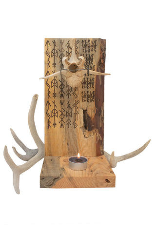 Image of bindrunes of the norse gods vertebra altar