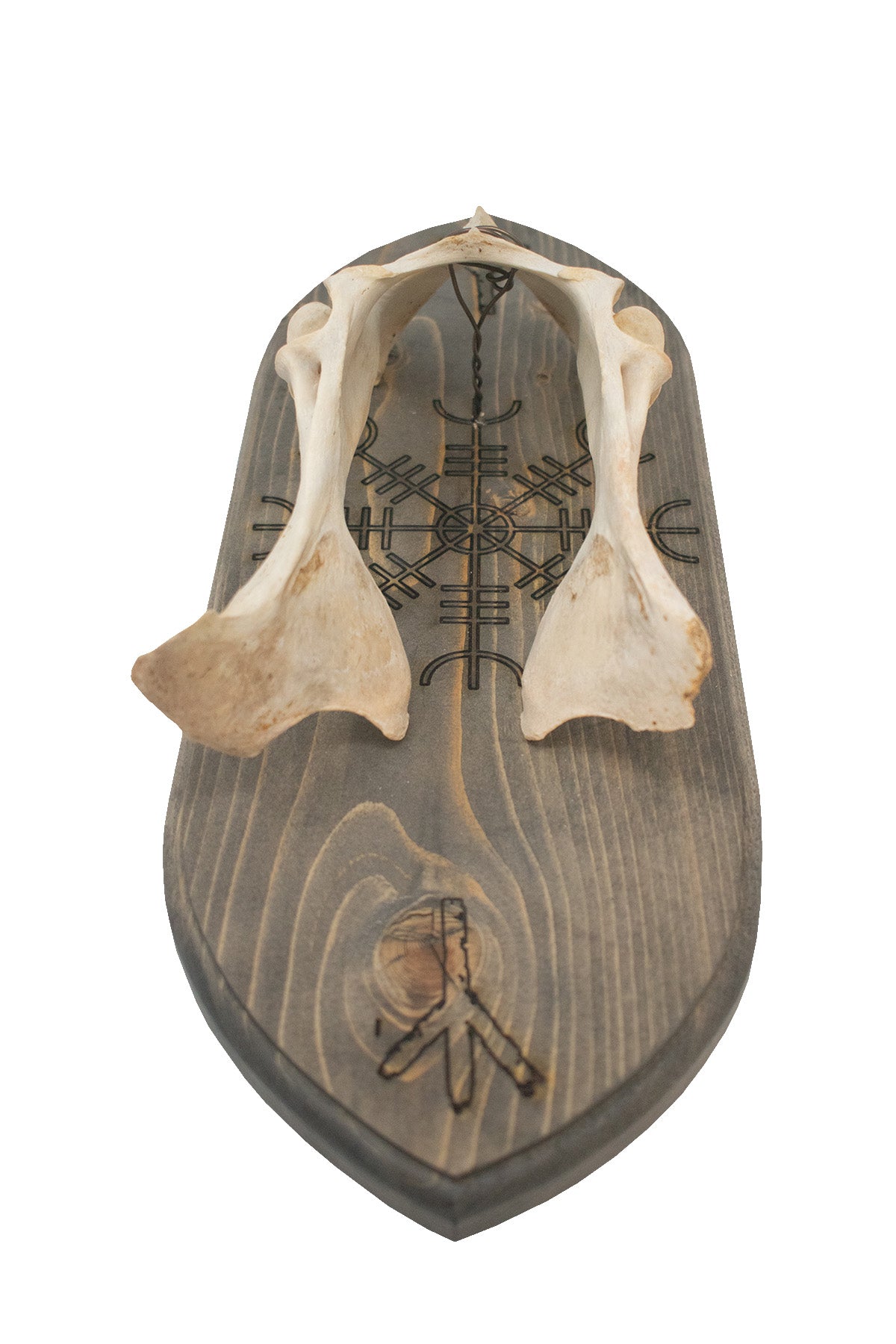 deep hip bone & Ægishjálmr wall hanger
