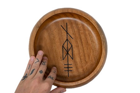 large ODIN bindrune offering bowl