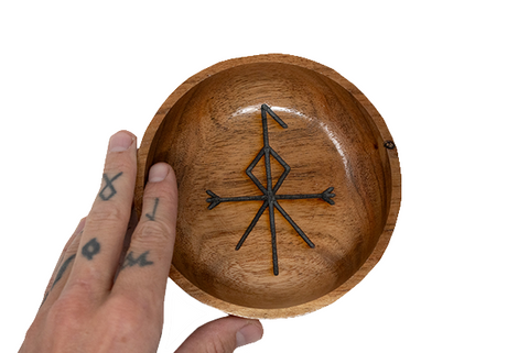 Image of LOKI bindrune offering bowl