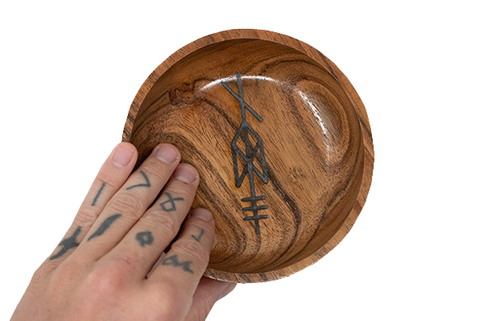 Image of ODIN bindrune offering bowl