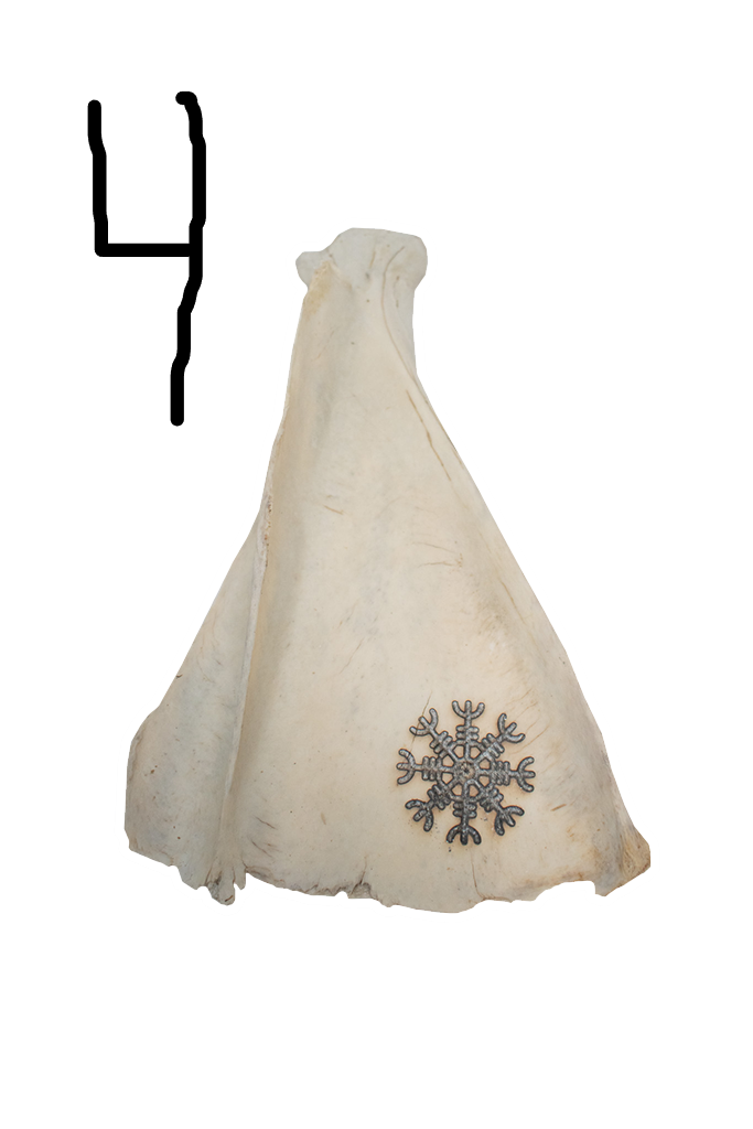 elk scapula incense dishes