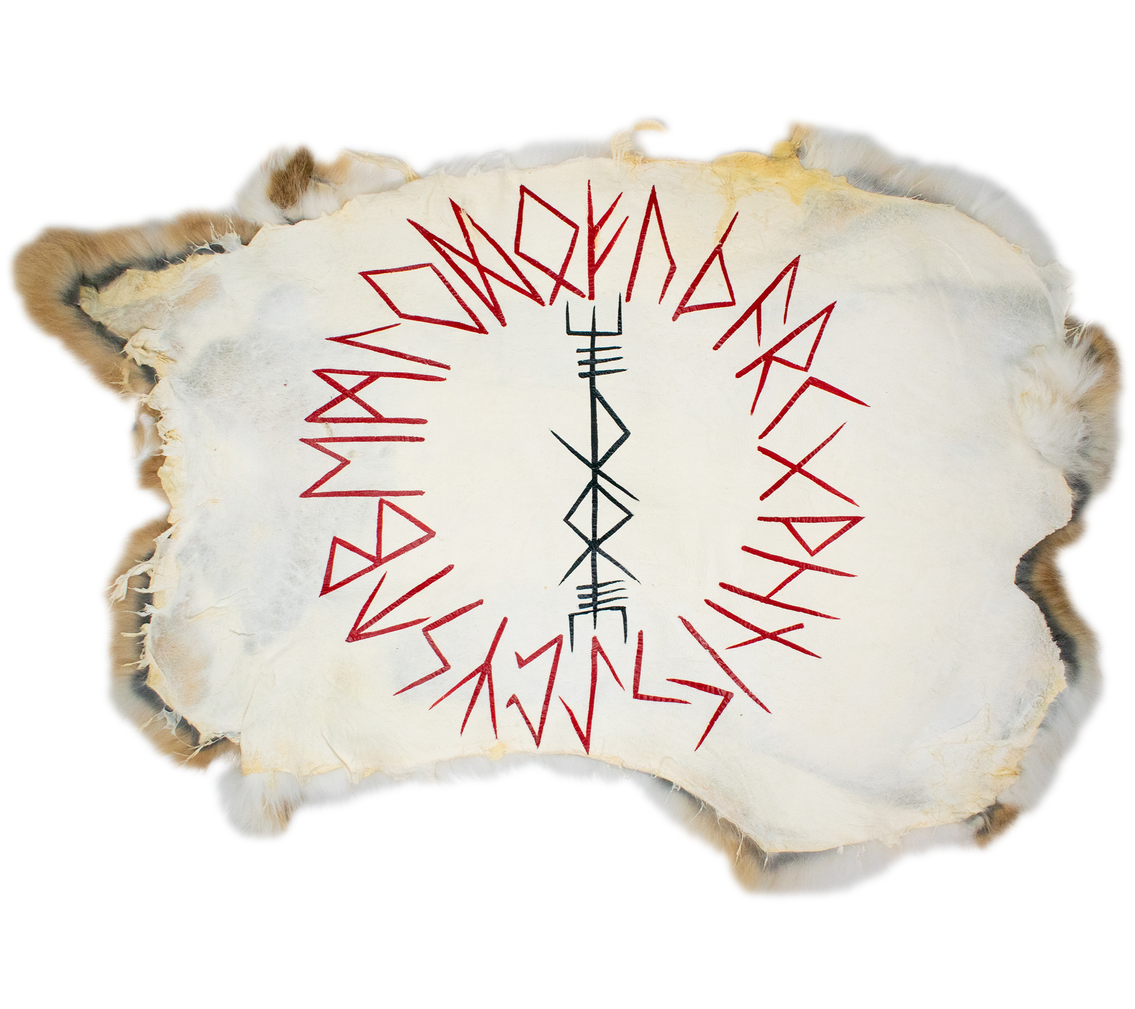 Thor bindrune - rabbit hide altar cloth
