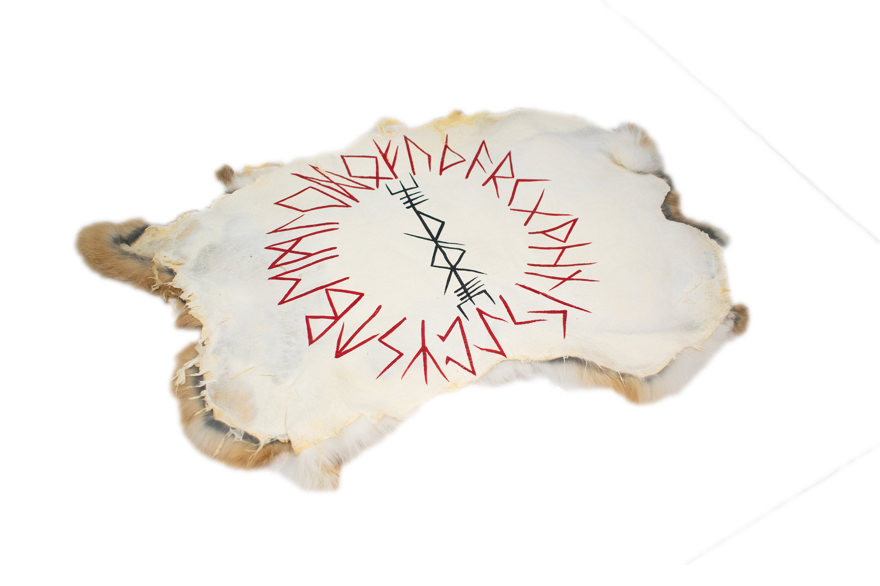 Thor bindrune - rabbit hide altar cloth