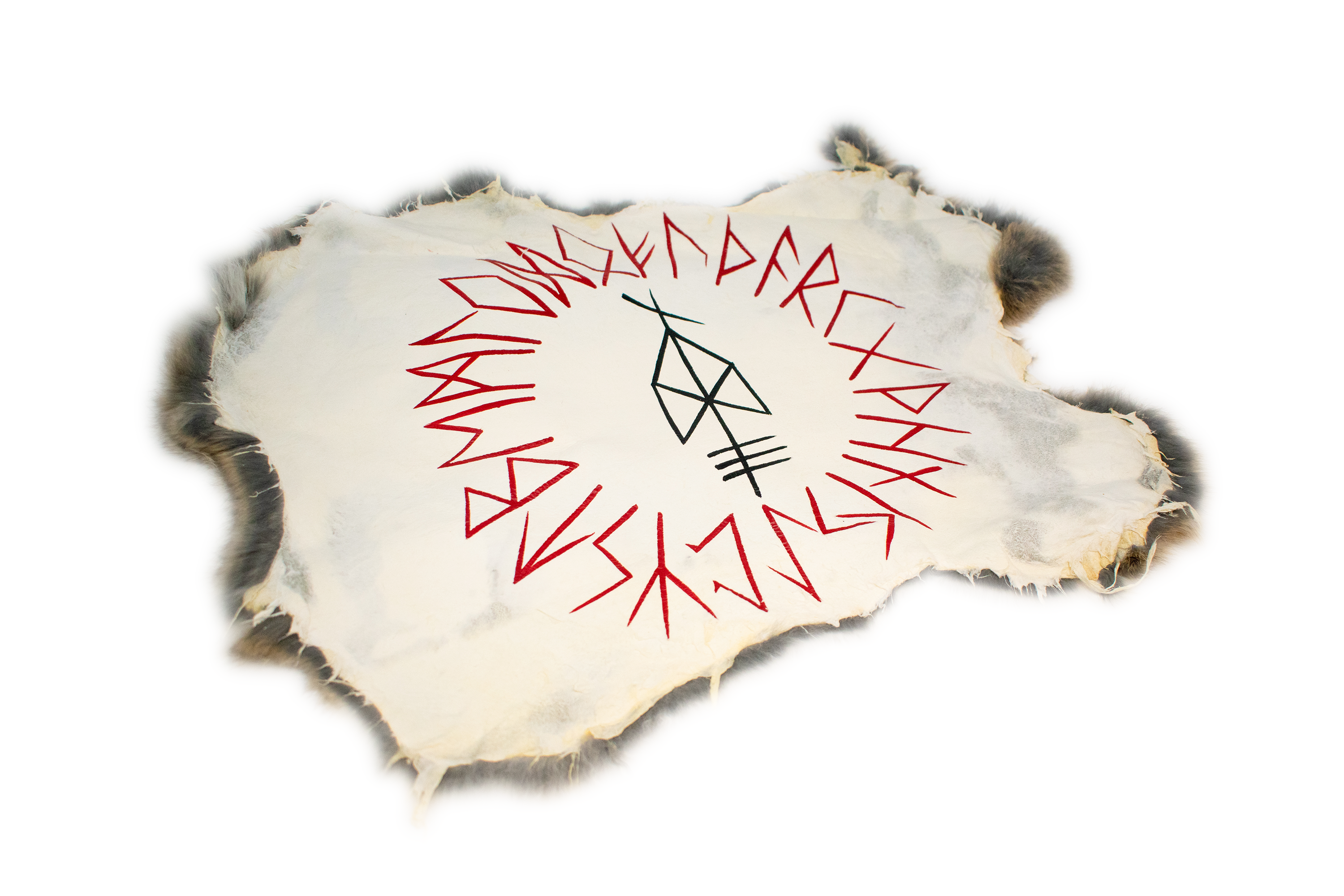 Odin bindrune - rabbit hide altar cloth