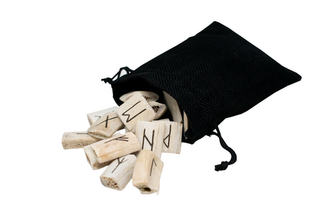 Image of Elk rib bone Elder Futhark rune set