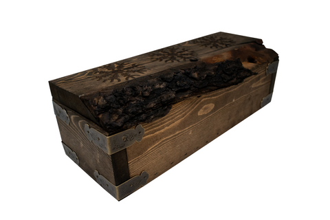 Image of live edge Ægishjálmr ritual tool box