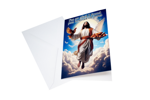 Image of I'm so glad I found you instead of Jesus card