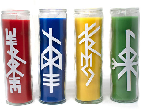 Image of mystery norse god prayer candle - find your chosen deity