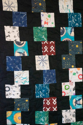 Image of handmade norse pagan quilt