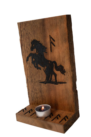 Image of Sleipnir & ansuz runes altar