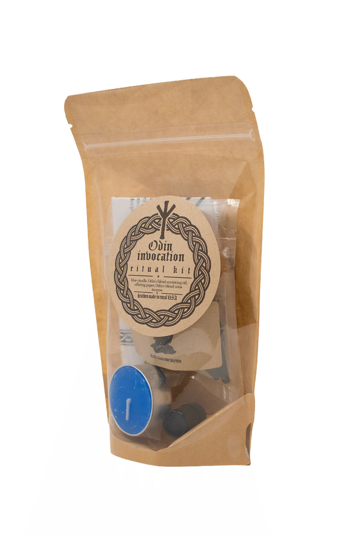 Odin Invocation ritual kit with how-to ritual guide