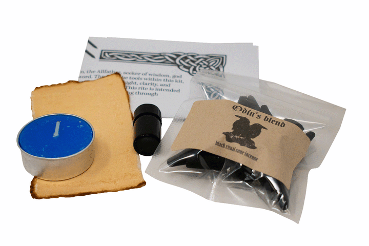 Odin Invocation ritual kit with how-to ritual guide
