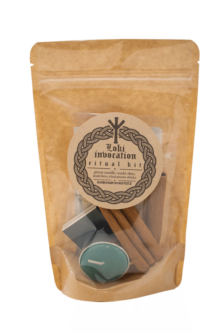 Loki Invocation ritual kit with how-to ritual guide