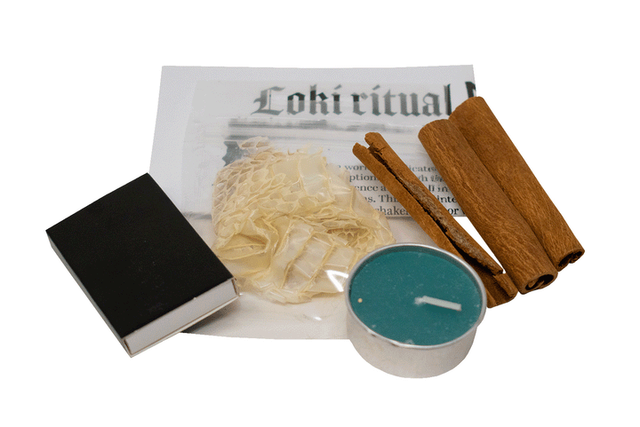 Loki Invocation ritual kit with how-to ritual guide